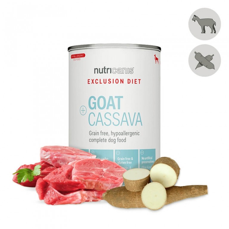 Nassfutter Hund Adult: Ziege + Cassava (400g Einzeldose)